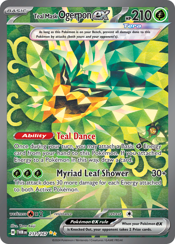 211/167 - Teal Mask Ogerpon ex