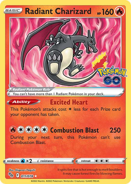 Radiant Charizard (PGO 011/078)