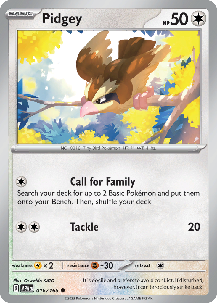 Pidgey (MEW 016/165)