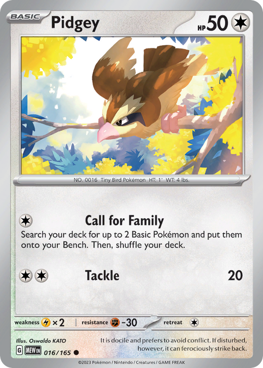 Pidgey (MEW 016/165)