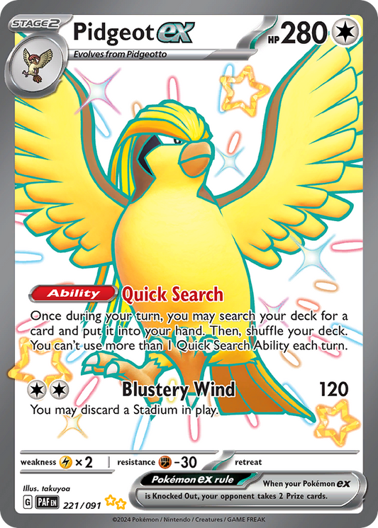 Pidgeot ex (PAF 221/091)