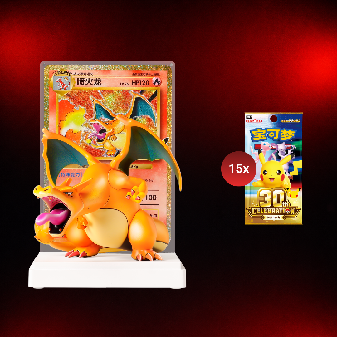 Charizard Figure Gift Box - 30th Anniversary