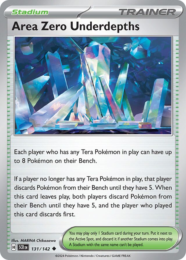 Area Zero Underdepths (SCR 131/142)