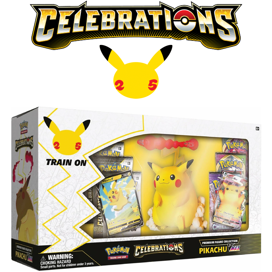 pokemon trading card game celebrations premium figure collection pikachu vmax CELEBRATIONS