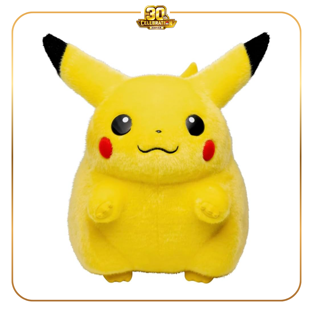 Welcome Back! Pikachu 1:1 Life-Size Plush (Chonkachu) - 30th Anniversary
