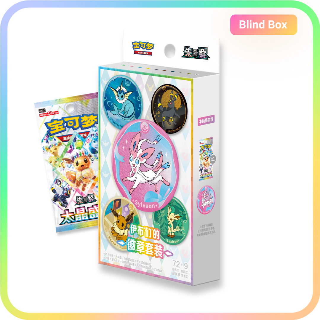 Eeveelution Badge Blind Box - Terastal Gathering