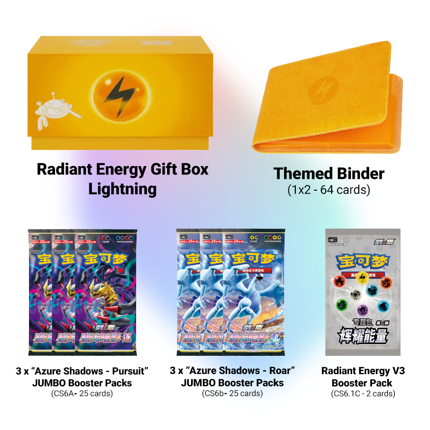 Radiant Energy Gift Box No. 3 (Ligthning/Steel/Grass) - Pokemon Simplified Chinese Pocket Collection Radiant Energy Gift Box No. 3 (Ligthning/Steel/Grass) - Pokemon Simplified Chinese Pocket Collection